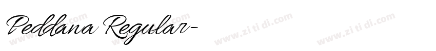 Peddana Regular字体转换 Peddana Regular字体转换